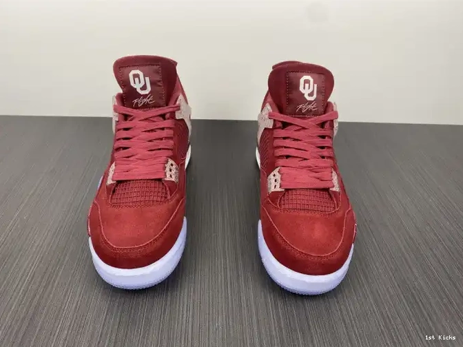 1st Kicks Shoes 4 Jordan PE Oklahoma Sooners Retro AJ4-904282 0531